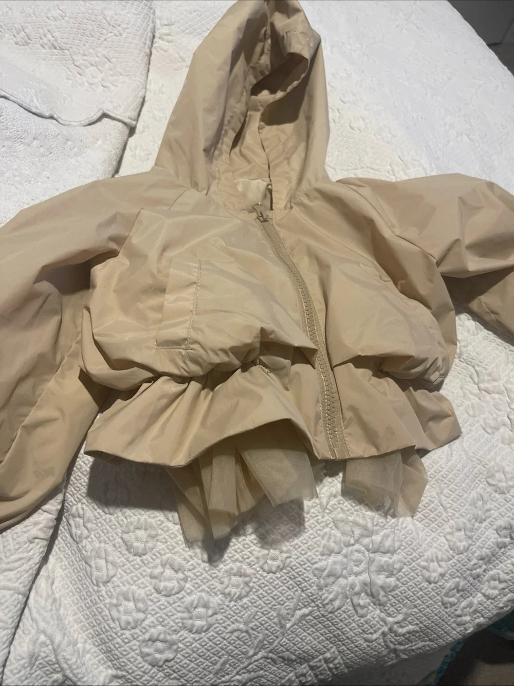 😐Accidental Purchase😐 Kids Raincoat with Tulle Ruffle